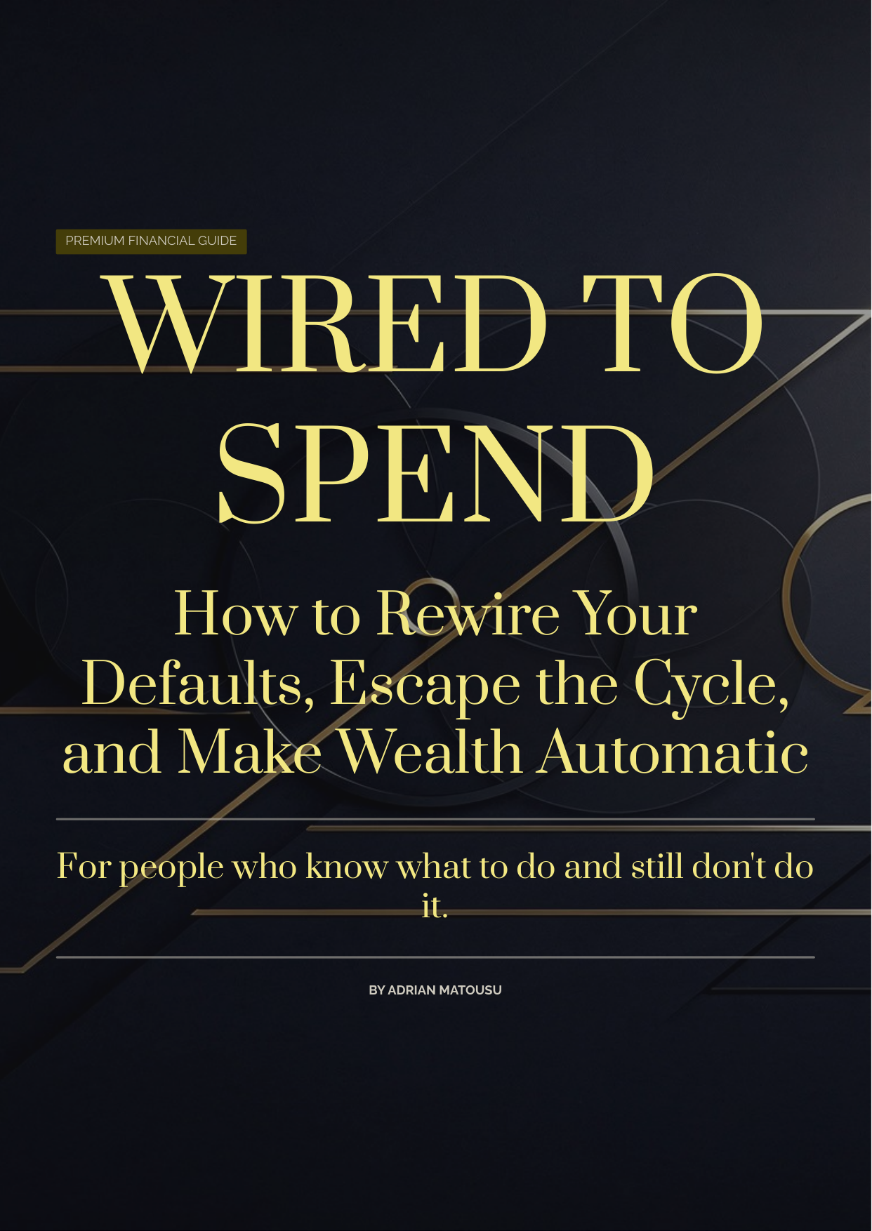 Cover of WIRED TO SPEND, a guide by Adrian Matousu